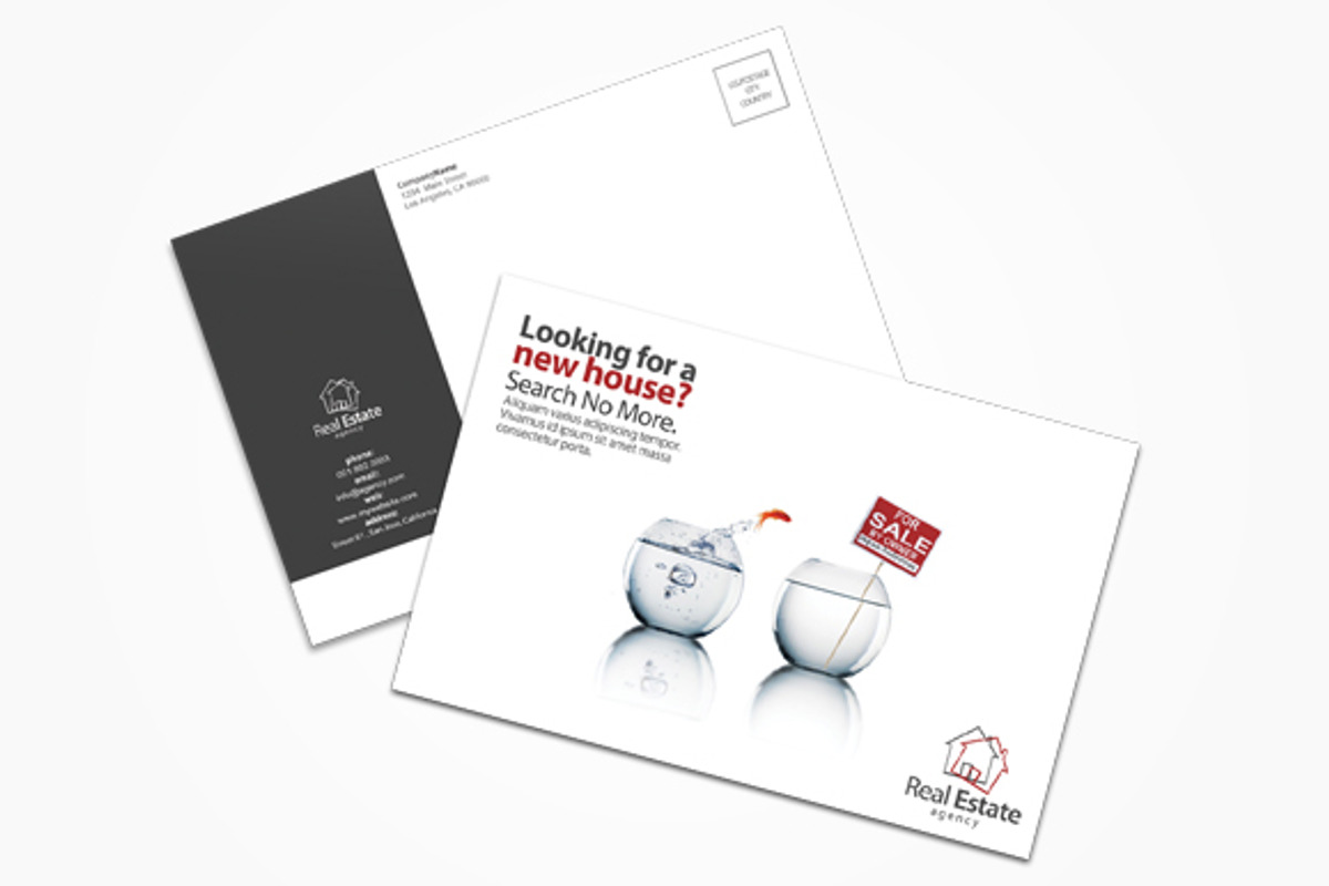 Real Estate Postcard, a Marketing Template by printdesignbundle