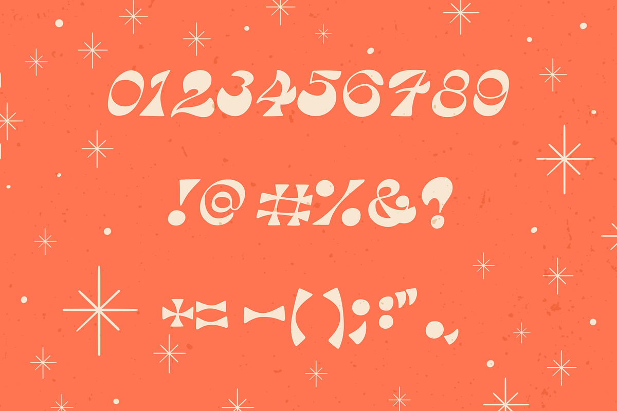 Weighted Tops 'N Bottoms Font, a Font by Liz Kohler Brown (Photo 4 of 4)