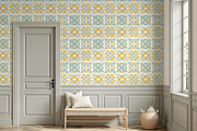 Sunlit Sage Mosaic Seamless Pattern, a Pattern Graphic by OwlAndFern (Thumbnail 8 of 15)