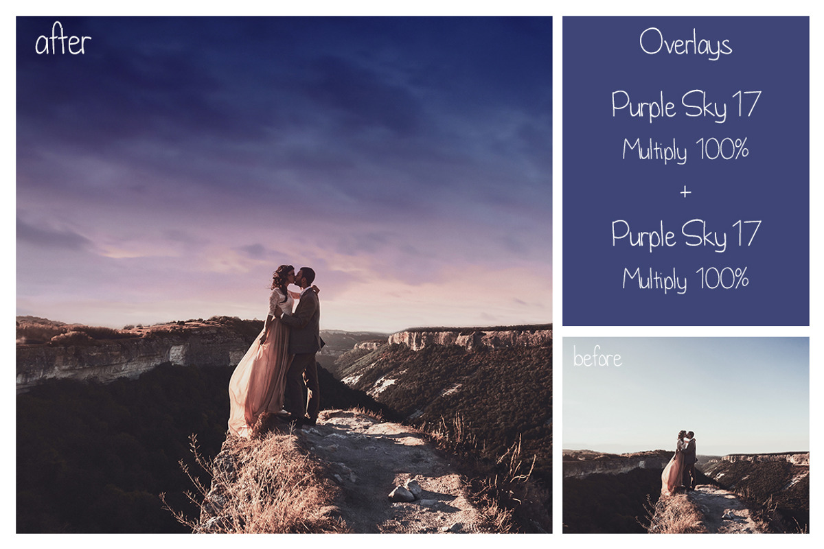 30 Purple Sky Overlays, a Texture Graphic by LovePhotoMoment (Photo 2 of 10)