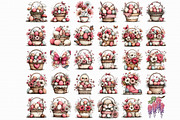 Whimsical Spring Easter Basket Clipa, an Illustration by Libby Wishes (Thumbnail 4 of 5)