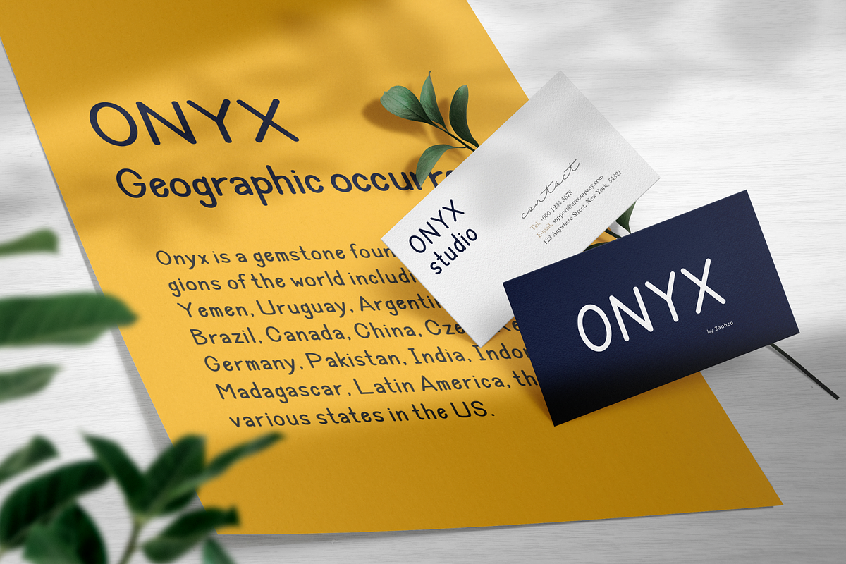 Onyx | Handwriting Sans Serif Font, a Font by BAMBIN (Photo 2 of 8)