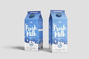 Milk Box Mockup, a Product Mockup by bimockup (Thumbnail 6 of 6)