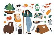 Camping, hiking, trekking items set, an Object Illustration by Good Studio (Thumbnail 3 of 5)