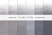 Smoke Ombre Watercolor Backgrounds, a Texture Graphic by KitsPix (Thumbnail 1 of 4)
