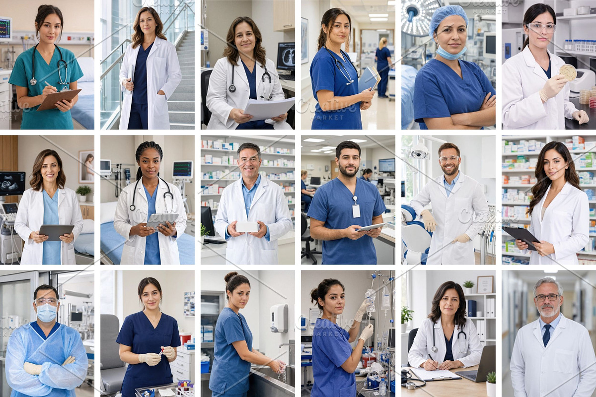 75 Medical Stock Photos Bundle, a Health & Medical Photo by Selenique Studio (Photo 8 of 10)