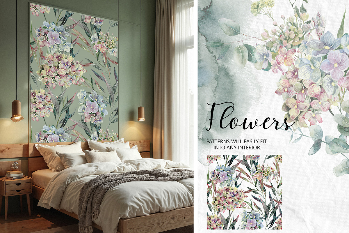 Set of watercolor flowers, a Decorative Illustration by RushkinaAntonina (Photo 2 of 11)