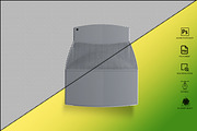Generic CRT Monitor Mockup, a Mockup by GraphicVil (Thumbnail 23 of 23)