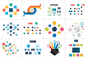 Fowcharts Schemes, Diagrams.Mega Set