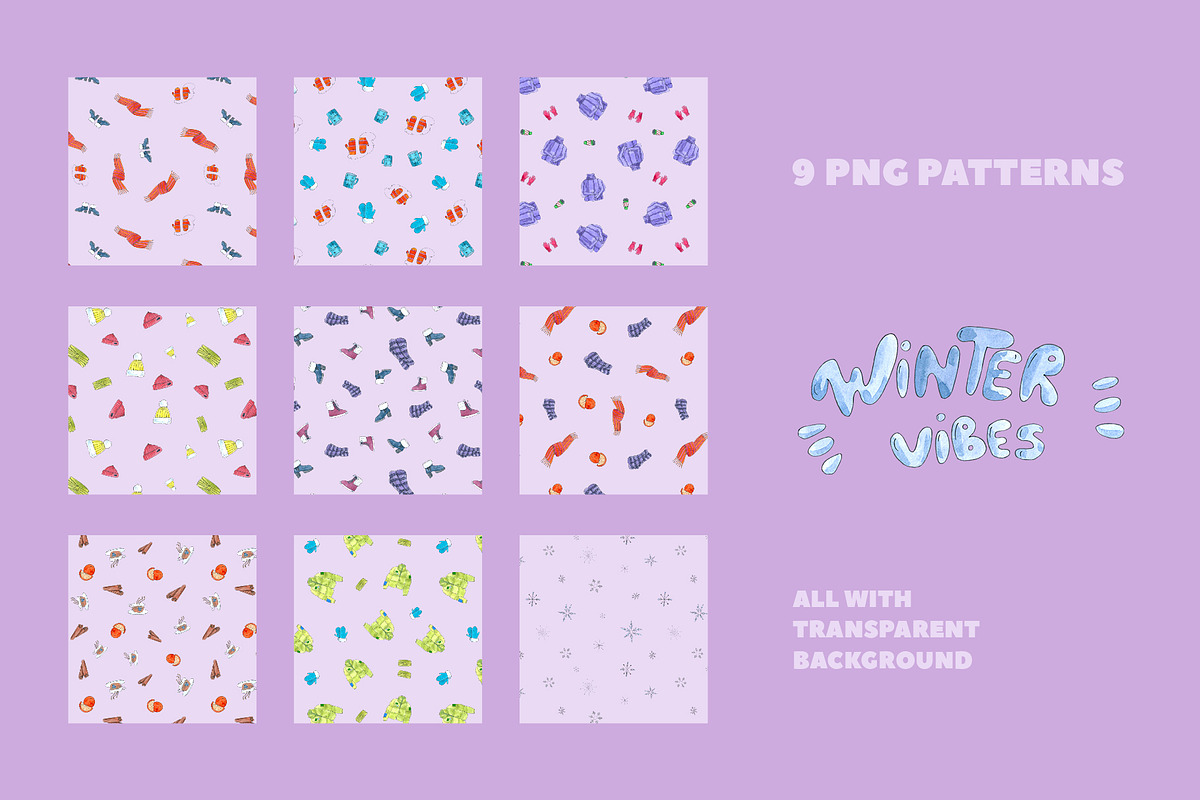 Winter Vibes | Watercolour Pack, an Object Illustration by TMETA design (Photo 3 of 9)