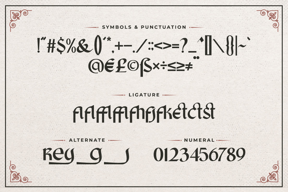 King Castle - Celtic Font, a Font by Typefactoryco (Photo 3 of 10)