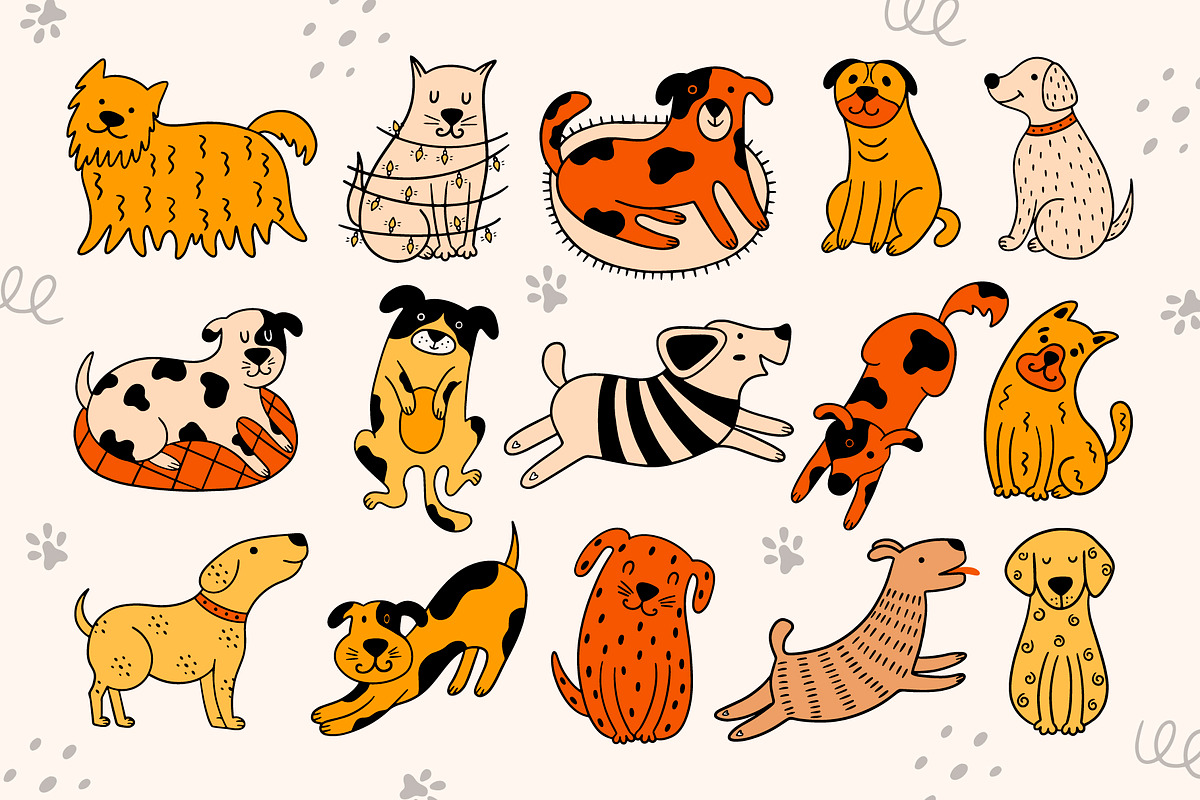 Cute cats and dogs!, an Animal Illustration by Alona Savchuk (Photo 3 of 12)