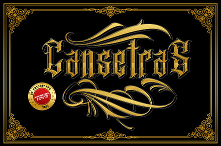 Cansetras - Blackletter Fonts, a Blackletter Font by Prioritype Co