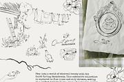 Spring line art Vintage cottagecore, a Decorative Illustration by 60secondsArt (Thumbnail 5 of 12)