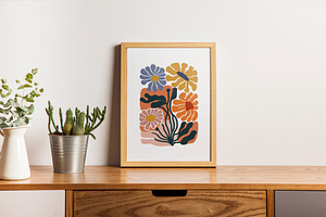 Modern Botanical Flower Art Print