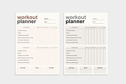 Weekly Workout Planner Template, a Marketing Template by CubicSpace (Thumbnail 4 of 4)