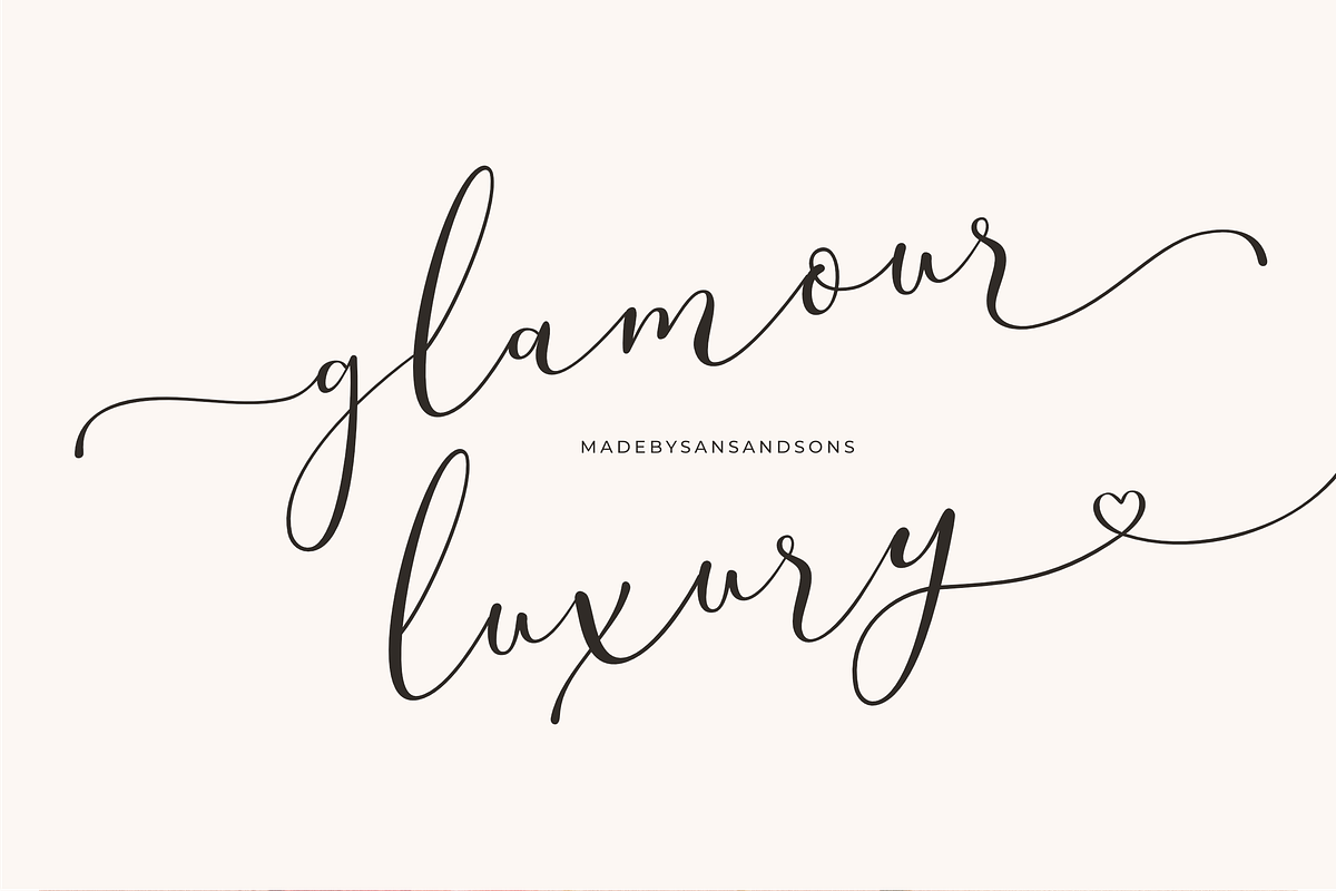 Silver Future - Romantic Script, a Script Font by Sans & Sons (Photo 6 of 7)