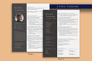 Modern Professional Resume Template, a Resume Template by VictoriousVita (Thumbnail 3 of 8)