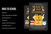 Back to School Flyer Template, a Flyer Template by VaaniDesigns (Thumbnail 1 of 2)