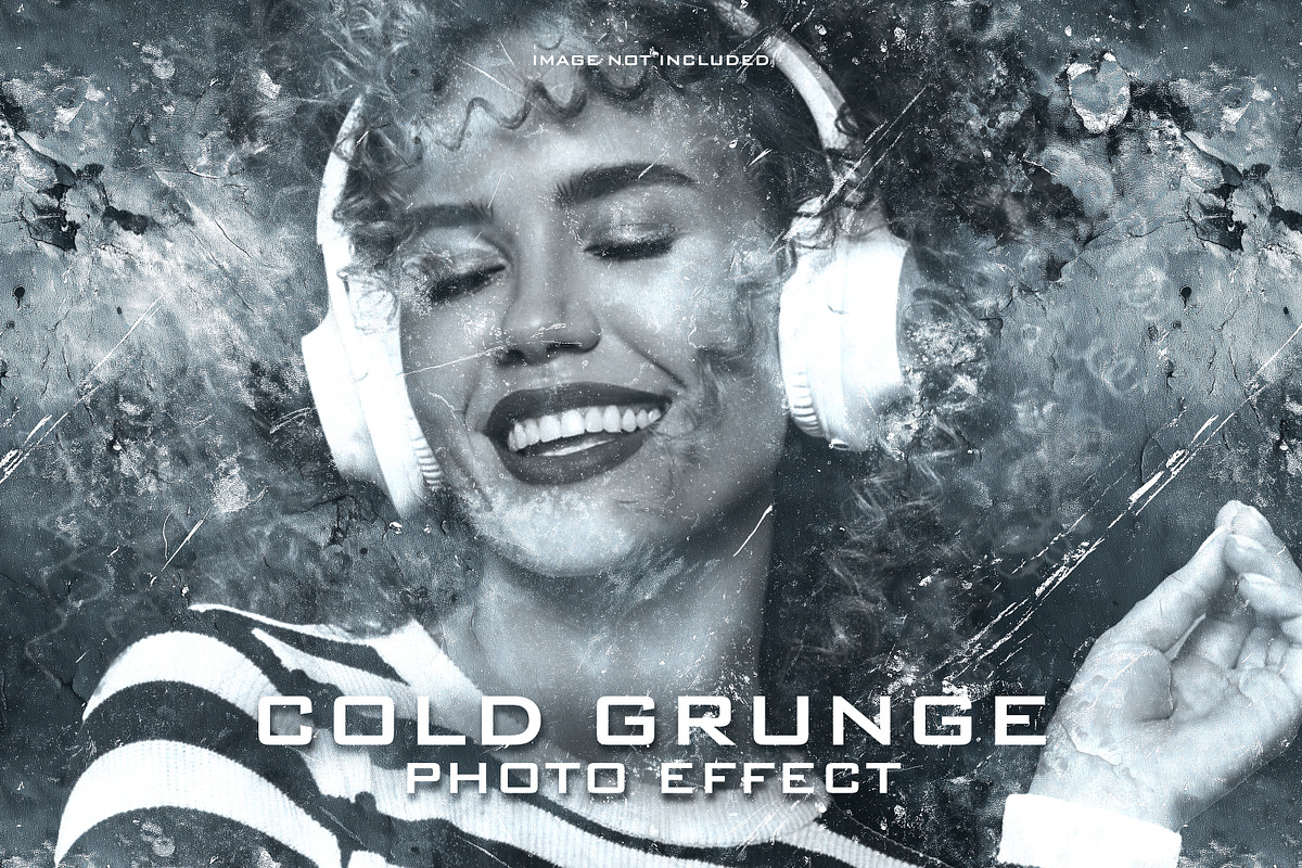 Cold Grunge Photo Effect Template, a Layer Style Add-On by iHemalaya (Photo 1 of 3)