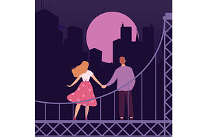Love couple. people back view, a Person Illustration by Onyx