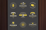 36 Fast Food Logos and Badges, a Branding & Logo Template by Vasya Kobelev (Thumbnail 5 of 18)