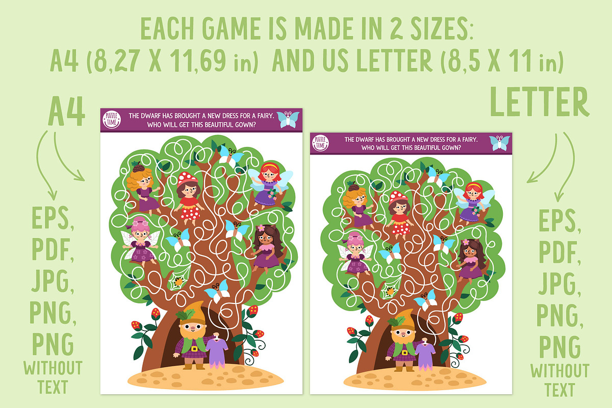 Woodland Fairy games for kids, an Education Illustration by Lexi Claus (Photo 11 of 14)