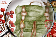Wild Camping Watercolor Collection, a Sport Illustration by BarvArt (Thumbnail 17 of 22)