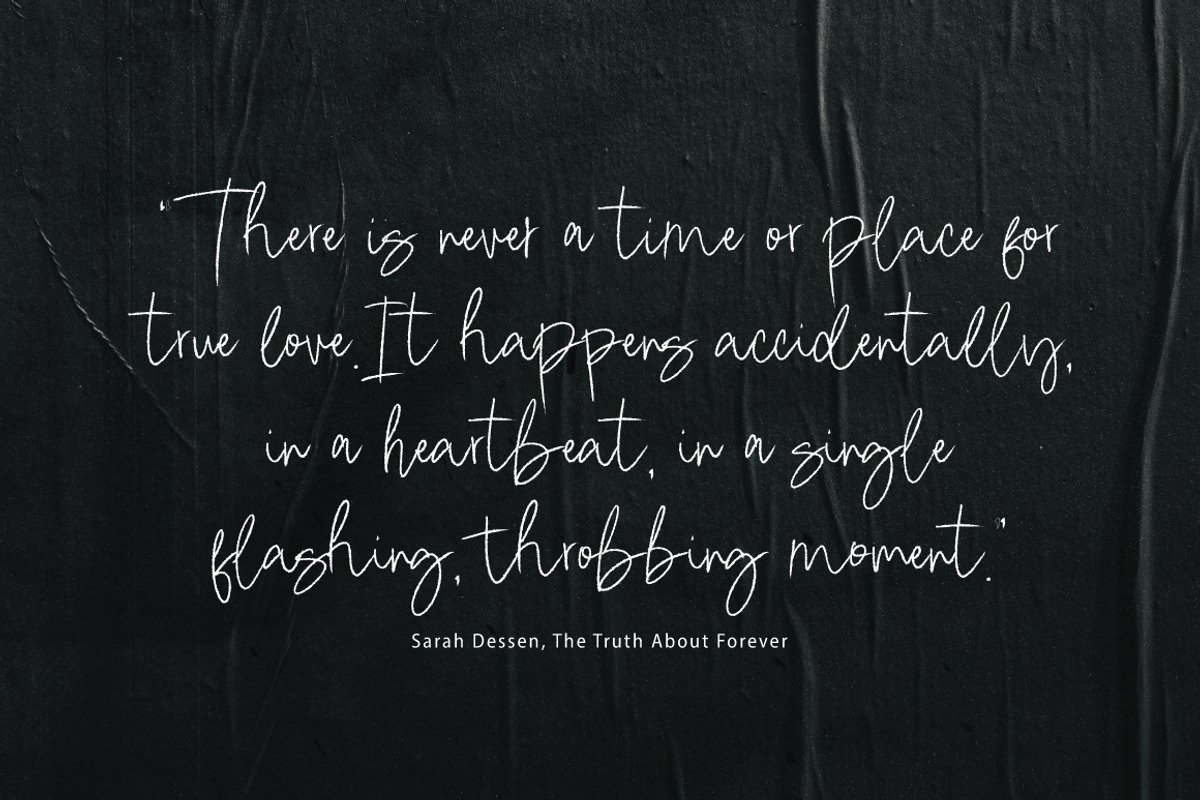 Garland - Signature Brush, a Handwritten Font by tebaltipislab (Photo 2 of 9)