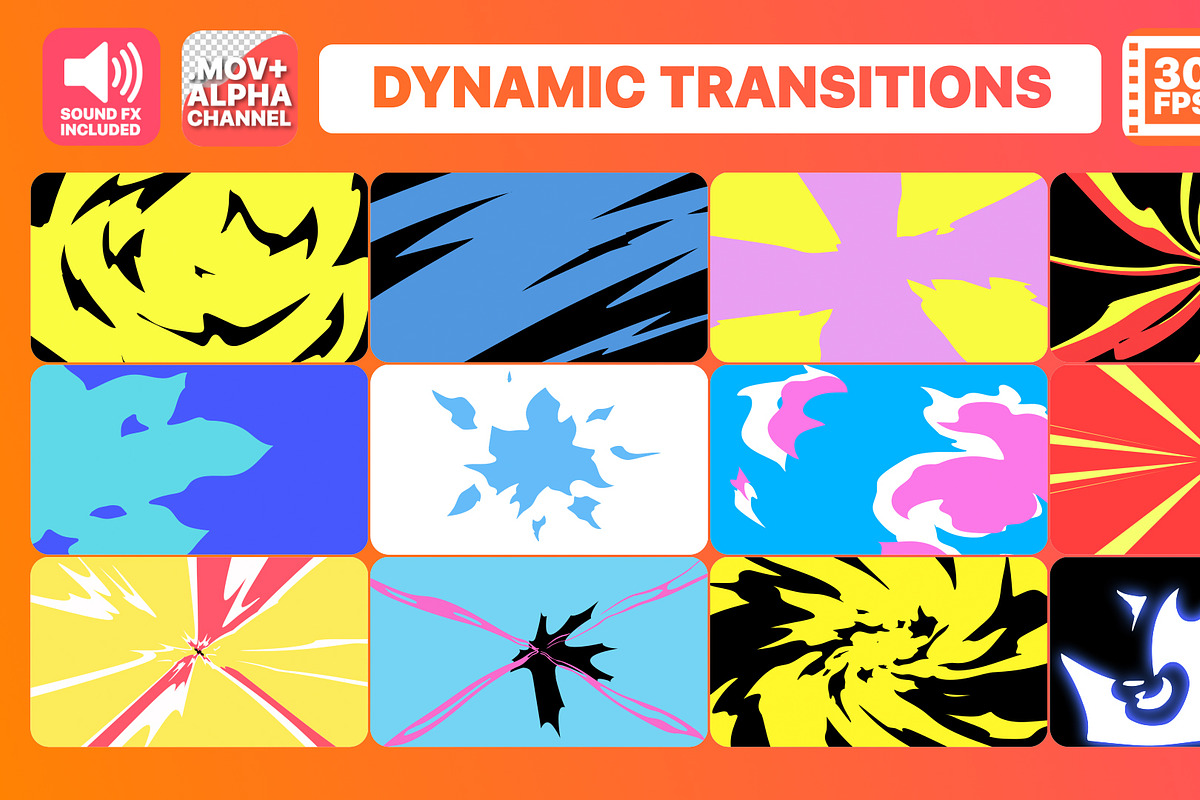 Dynamic Transitions Motion Graphics, a Graphic by FlashFXbox (Photo 1 of 2)