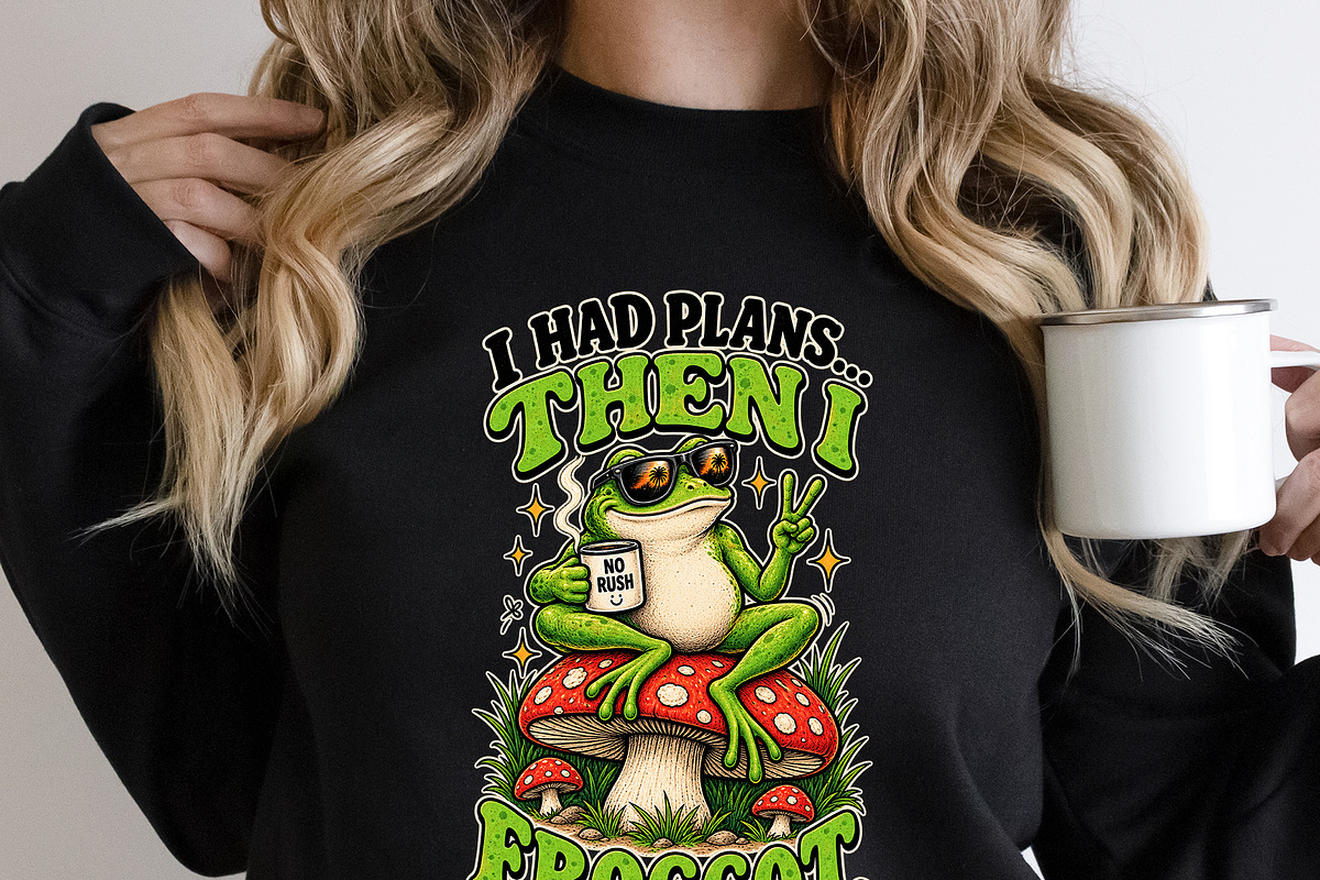 I Had Plans Then I Froggot Cute PNG, an Object Graphic by Star Graphic Design (Photo 5 of 12)
