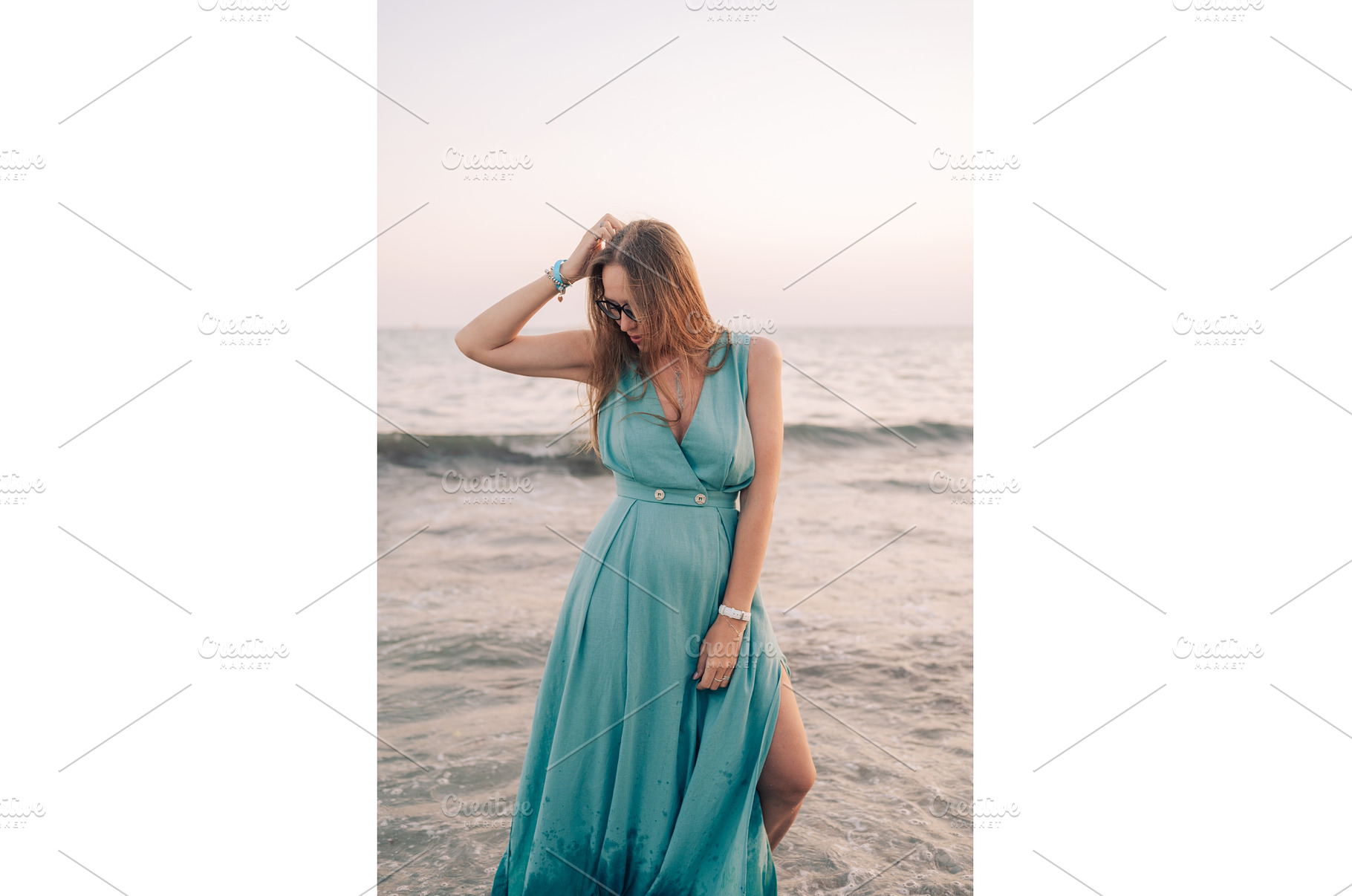 Woman in Flowing Dress on Seaside, a Person Photo by Jan Jack Russo Media