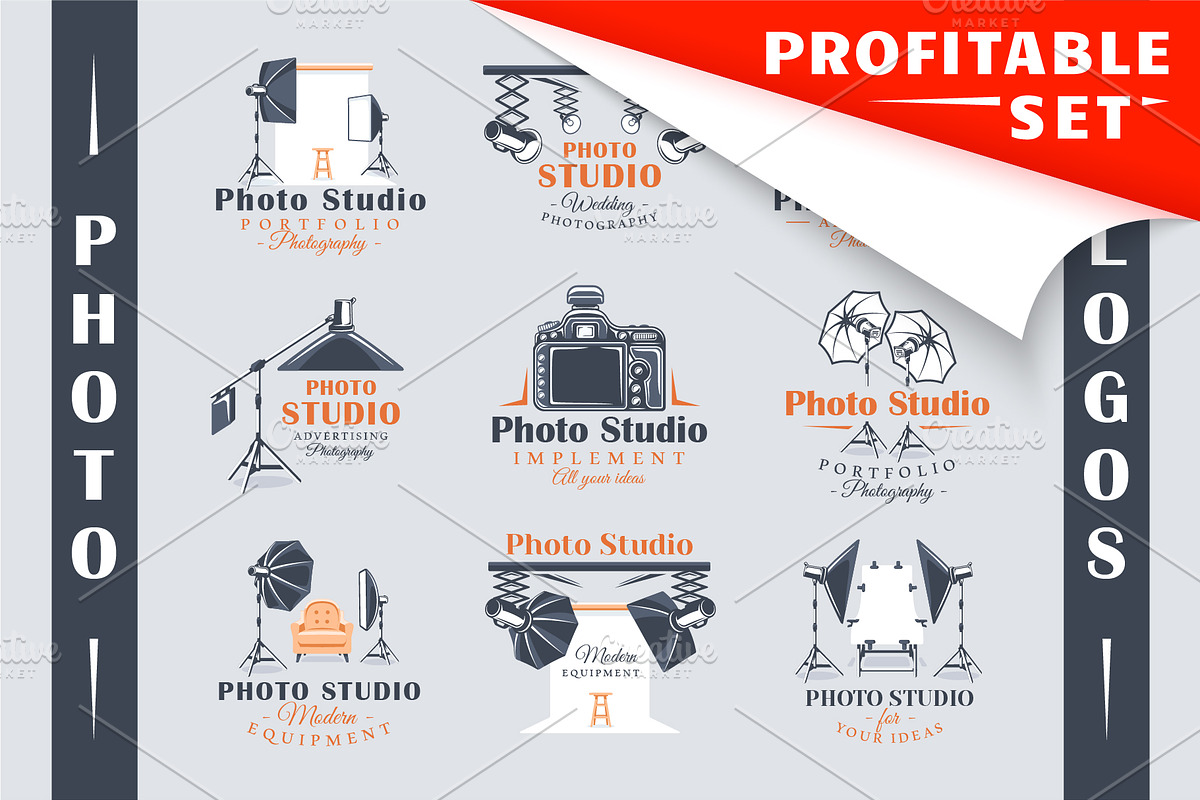 18 Photo Studio Logos Templates, a Branding & Logo Template by Art Design (Photo 1 of 11)