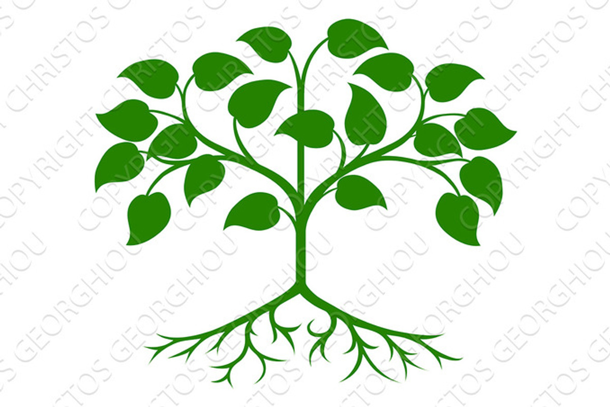 Stylised tree icon, an Education Illustration by Christos Georghiou