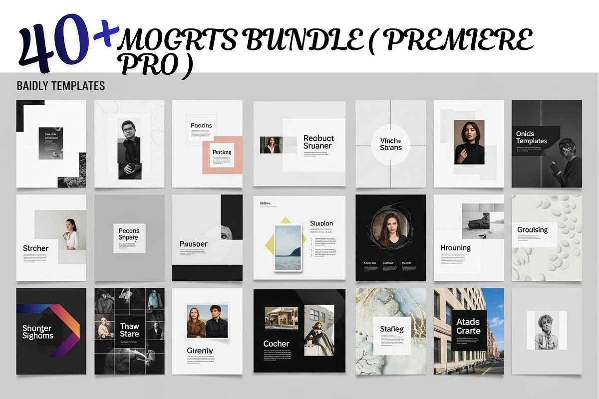 40 Editable Motion Graphics MOGRTs, a Social Media Template by Aban's World (Photo 8 of 11)