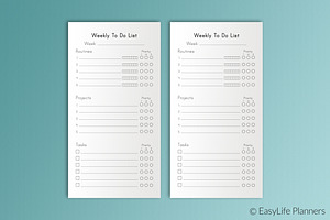 Weekly To Do List 8.25 X 4.33