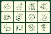 Safari Doodles Icons, an Outline Icon by Vectors Market (Thumbnail 6 of 9)