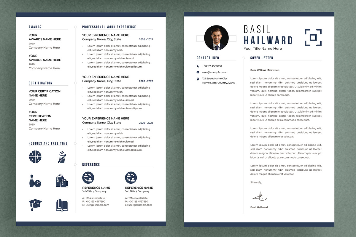 Clean Resume Template, a Resume Template by ContestDesign (Photo 2 of 3)