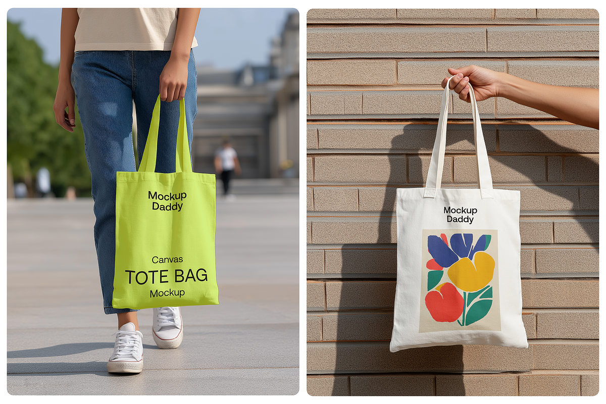 Insanely Realistic Tote Bag Mockup, a Product Mockup by Mockupdaddy (Photo 3 of 31)