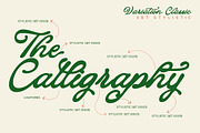 Variation Classic, a Script Font by StudioRhd (Thumbnail 5 of 11)