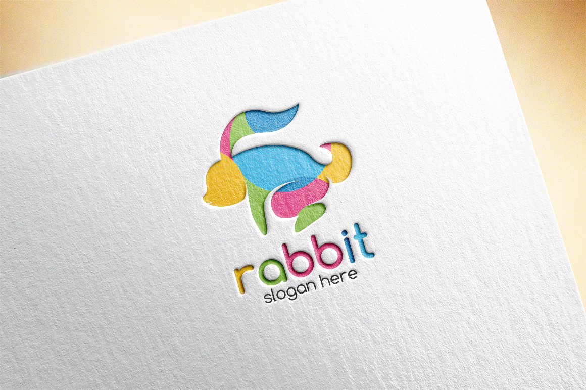 Colorful Rabbit Logo Template, a Branding & Logo Template by dien96