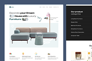Furniture Landing Page website, a Landing Page Template by UiDex (Thumbnail 3 of 4)