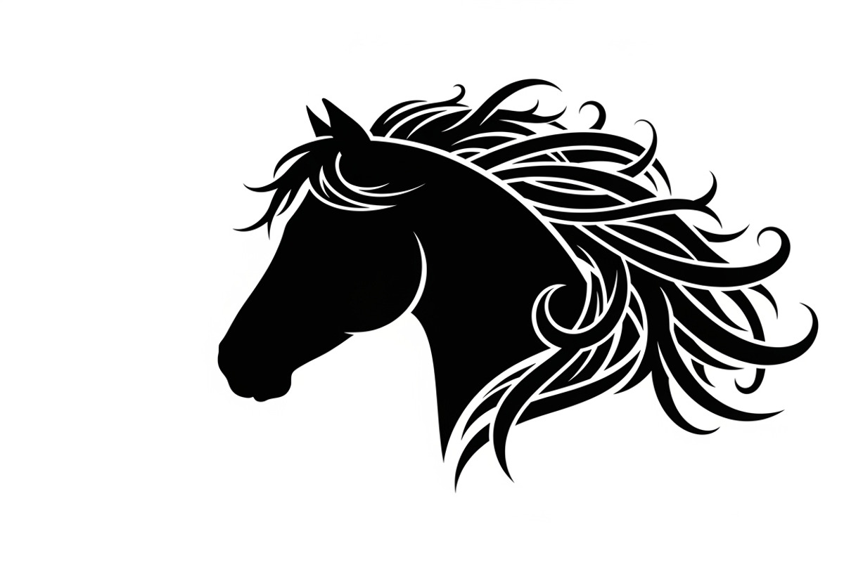 Elegant horse head wall decor design, an Illustration by Amazin_art (Photo 8 of 25)
