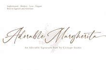 Adorable Margherita - Beautiful Font