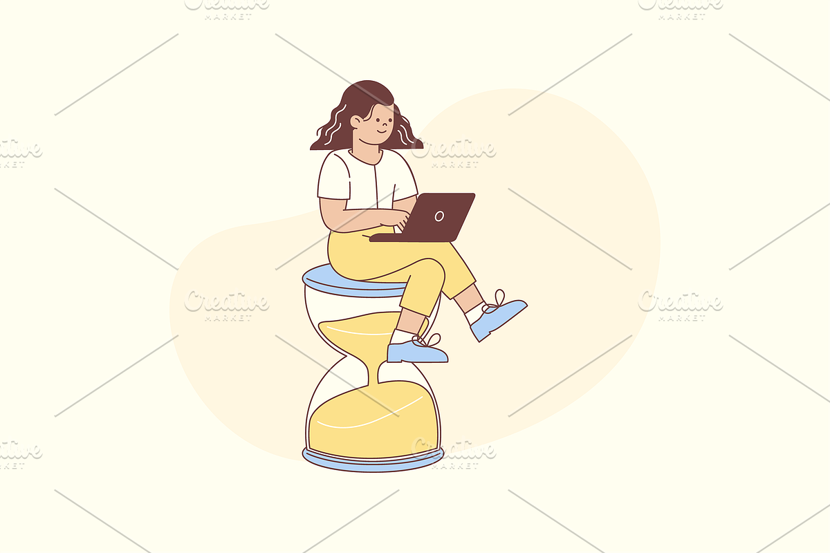Office Working Illustration, an Object Graphic by Jump Studio (Photo 11 of 12)