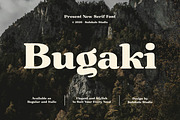 Bugaki - Elegant Serif Font, a Serif Font by Kulokale (Thumbnail 1 of 10)