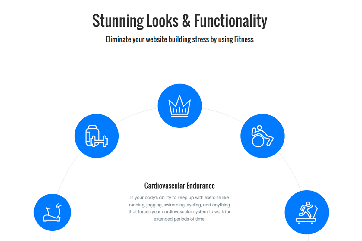 Fitness & Club WordPress Theme, a WordPress Template by Visualmodo (Photo 4 of 17)