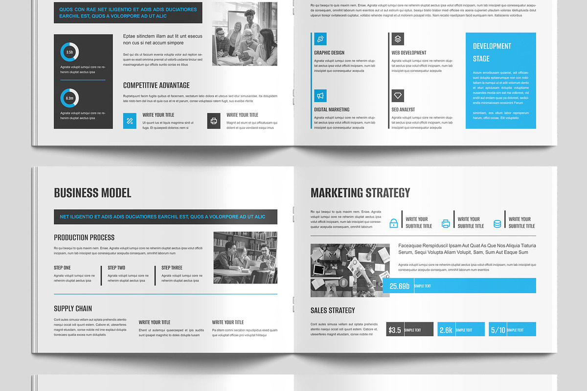 Business Plan Brochure Layout, a Brochure Template by MightyDesign (Photo 5 of 9)
