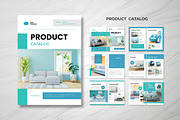 Blue White Furniture Catalog, a Brochure Template by UICreative (Thumbnail 1 of 4)