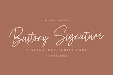 Bastony Signature Font